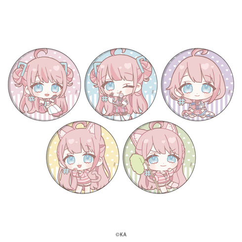 『loveちゃん』缶バッジ 01/BOX (全5種)(ミニキャライラスト)